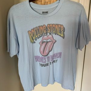 Rolling Stones baby blue shirt